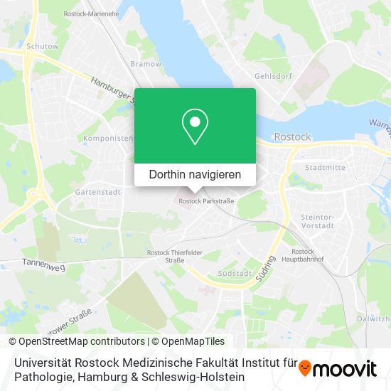 Universität Rostock Medizinische Fakultät Institut für Pathologie Karte