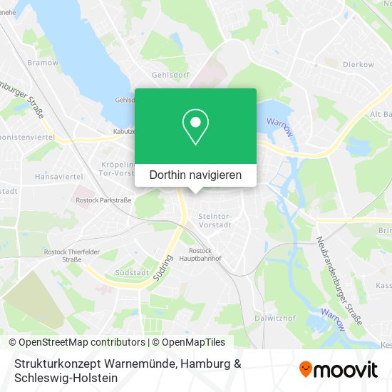 Strukturkonzept Warnemünde Karte