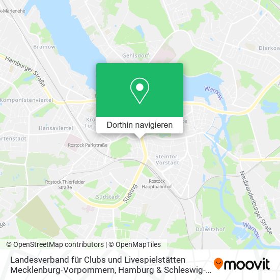 Landesverband für Clubs und Livespielstätten Mecklenburg-Vorpommern Karte