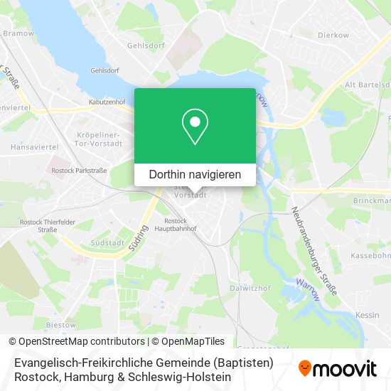 Evangelisch-Freikirchliche Gemeinde (Baptisten) Rostock Karte