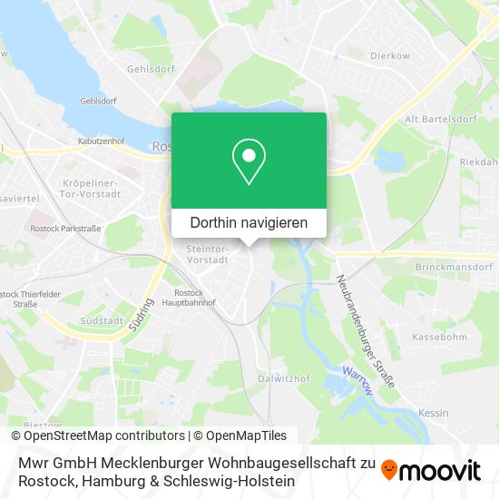 Mwr GmbH Mecklenburger Wohnbaugesellschaft zu Rostock Karte