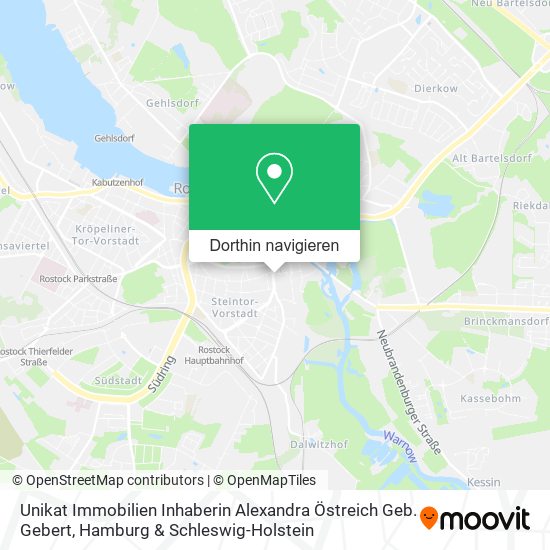Unikat Immobilien Inhaberin Alexandra Östreich Geb. Gebert Karte