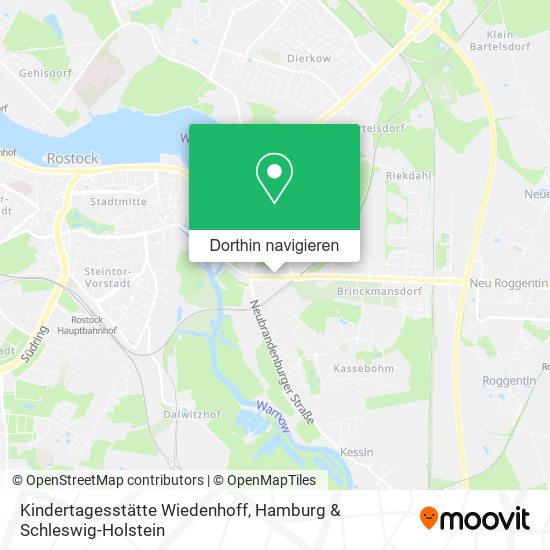 Kindertagesstätte Wiedenhoff Karte
