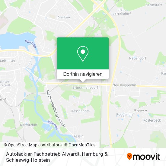 Autolackier-Fachbetrieb Alwardt Karte