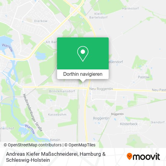 Andreas Kiefer Maßschneiderei Karte