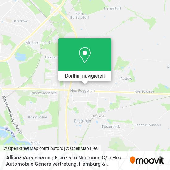 Allianz Versicherung Franziska Naumann C / O Hro Automobile Generalvertretung Karte