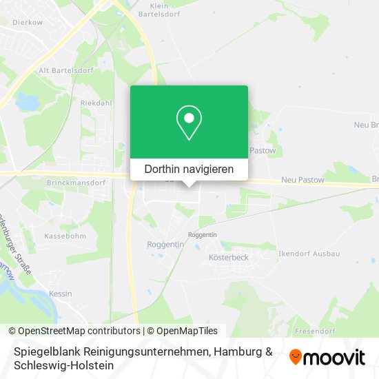 Spiegelblank Reinigungsunternehmen Karte