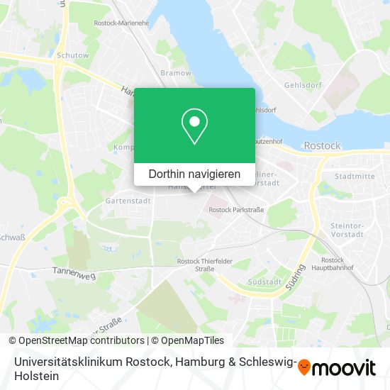 Universitätsklinikum Rostock Karte