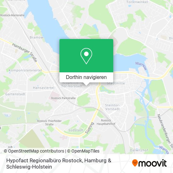 Hypofact Regionalbüro Rostock Karte