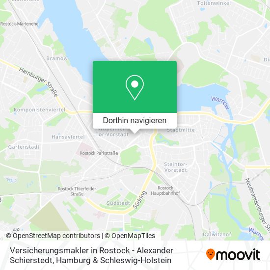 Versicherungsmakler in Rostock - Alexander Schierstedt Karte