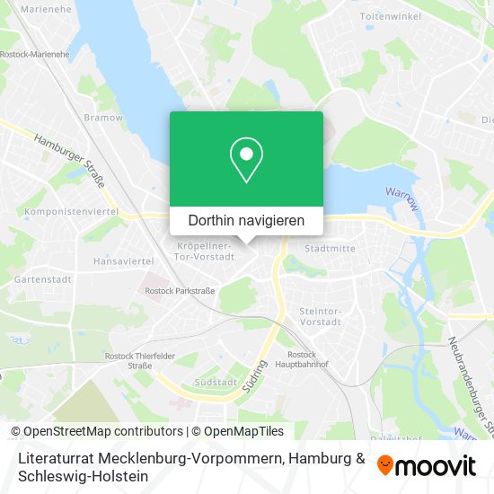 Literaturrat Mecklenburg-Vorpommern Karte
