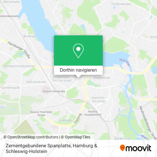 Zementgebundene Spanplatte Karte