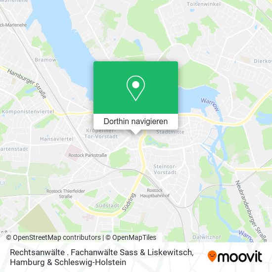 Rechtsanwälte . Fachanwälte Sass & Liskewitsch Karte