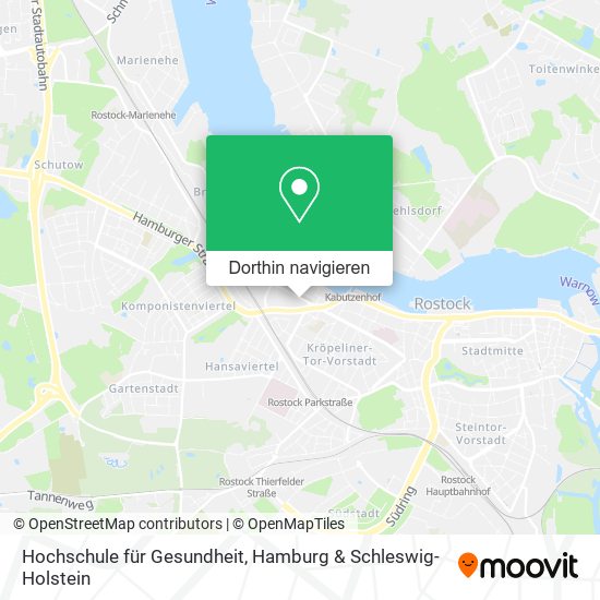 Hochschule für Gesundheit Karte