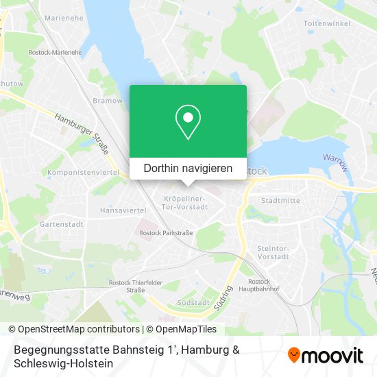 Begegnungsstatte Bahnsteig 1' Karte