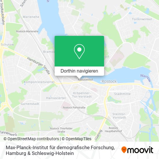Max-Planck-Institut für demografische Forschung Karte