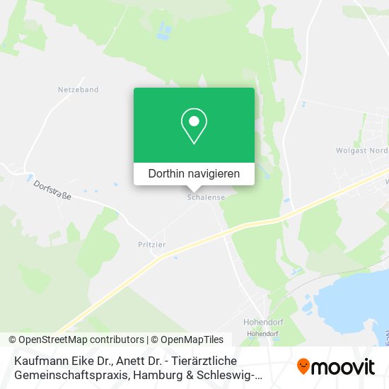 Kaufmann Eike Dr., Anett Dr. - Tierärztliche Gemeinschaftspraxis Karte