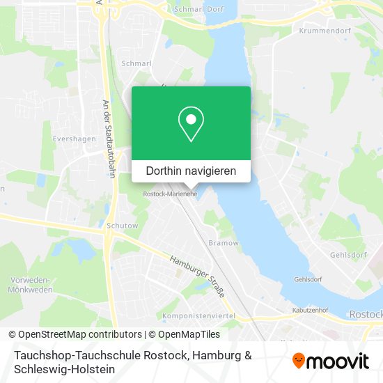 Tauchshop-Tauchschule Rostock Karte