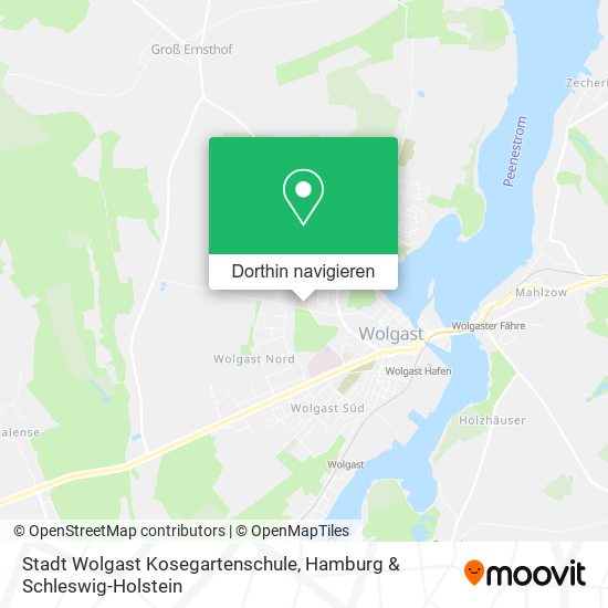 Stadt Wolgast Kosegartenschule Karte