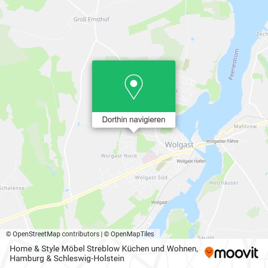 Home & Style Möbel Streblow Küchen und Wohnen Karte