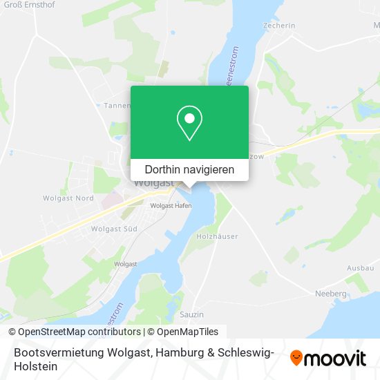 Bootsvermietung Wolgast Karte