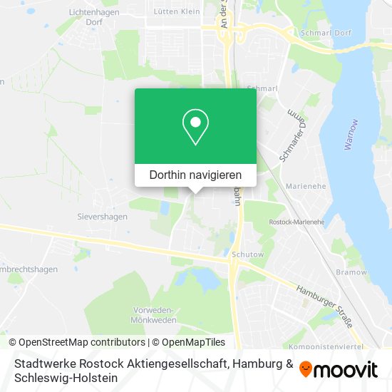 Stadtwerke Rostock Aktiengesellschaft Karte