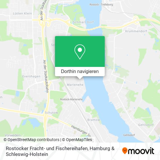 Rostocker Fracht- und Fischereihafen Karte