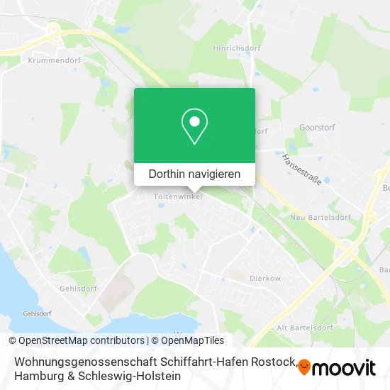 Wohnungsgenossenschaft Schiffahrt-Hafen Rostock Karte