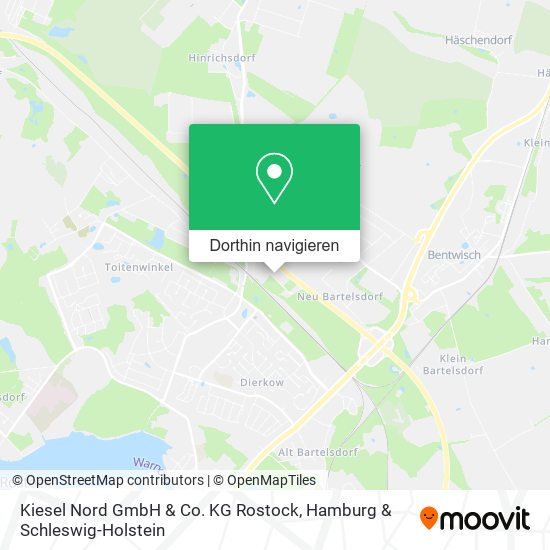 Kiesel Nord GmbH & Co. KG Rostock Karte