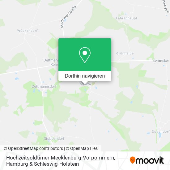 Hochzeitsoldtimer Mecklenburg-Vorpommern Karte