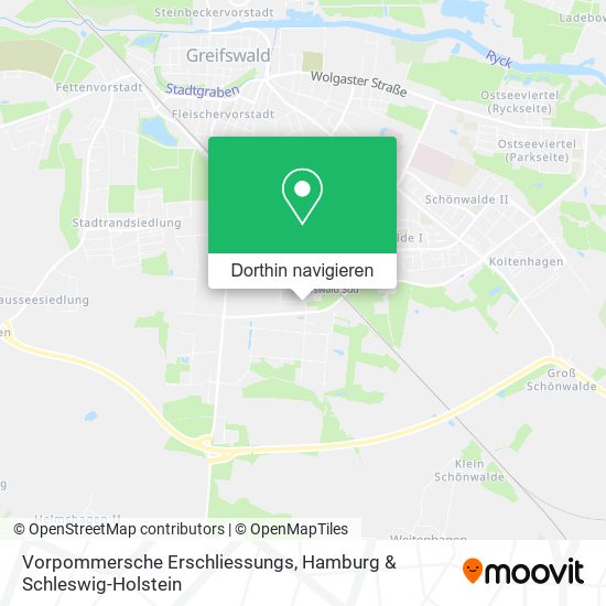 Vorpommersche Erschliessungs Karte