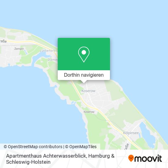 Apartmenthaus Achterwasserblick Karte