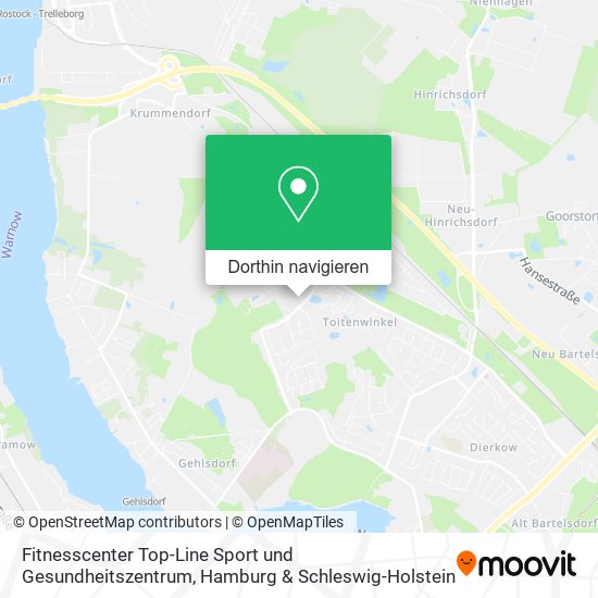 Fitnesscenter Top-Line Sport und Gesundheitszentrum Karte