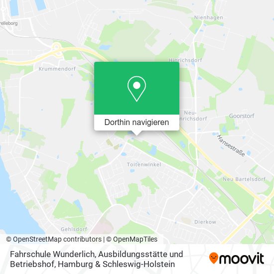 Fahrschule Wunderlich, Ausbildungsstätte und Betriebshof Karte