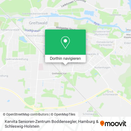 Kervita Senioren-Zentrum Boddensegler Karte