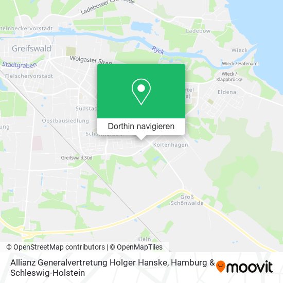 Allianz Generalvertretung Holger Hanske Karte