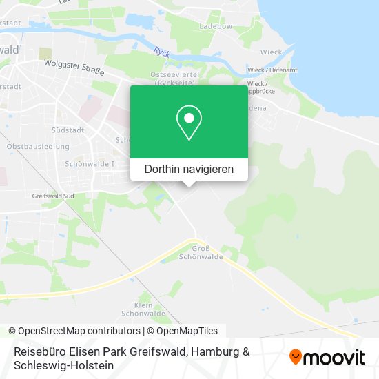 Reisebüro Elisen Park Greifswald Karte