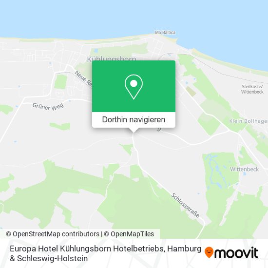 Europa Hotel Kühlungsborn Hotelbetriebs Karte