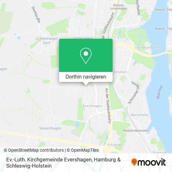 Ev.-Luth. Kirchgemeinde Evershagen Karte