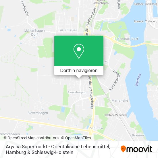 Aryana Supermarkt - Orientalische Lebensmittel Karte