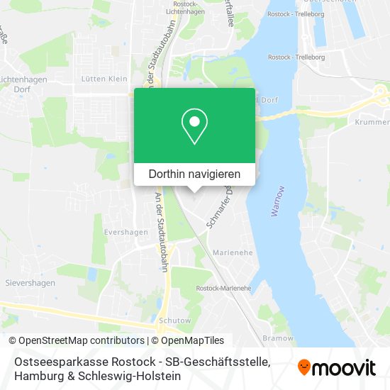 Ostseesparkasse Rostock - SB-Geschäftsstelle Karte