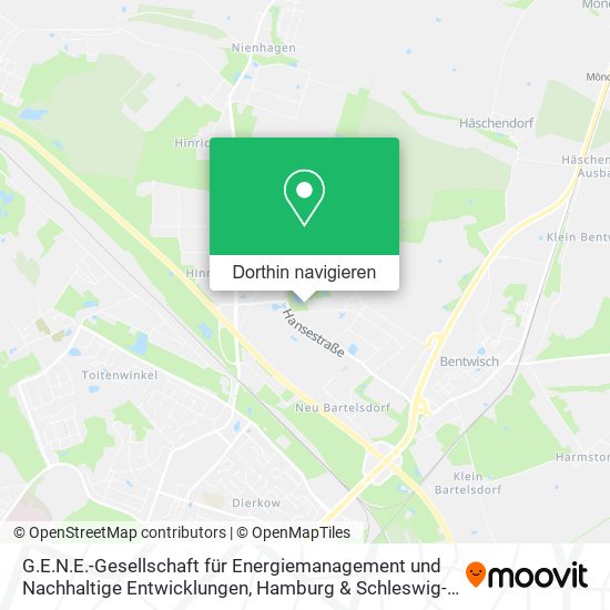 G.E.N.E.-Gesellschaft für Energiemanagement und Nachhaltige Entwicklungen Karte