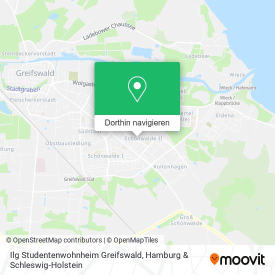 Ilg Studentenwohnheim Greifswald Karte