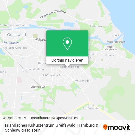 Islamisches Kulturzentrum Greifswald Karte