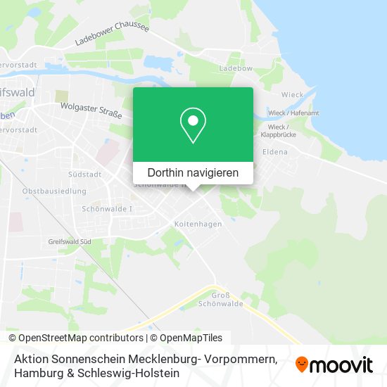 Aktion Sonnenschein Mecklenburg- Vorpommern Karte