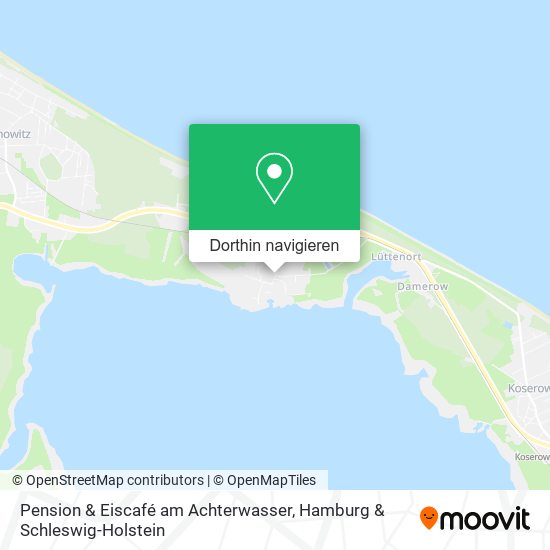 Pension & Eiscafé am Achterwasser Karte
