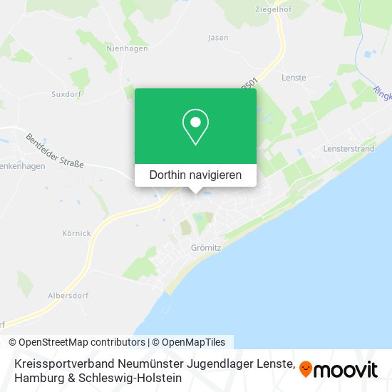 Kreissportverband Neumünster Jugendlager Lenste Karte