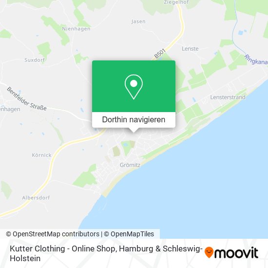 Kutter Clothing - Online Shop Karte