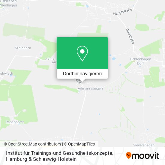 Institut für Trainings-und Gesundheitskonzepte Karte