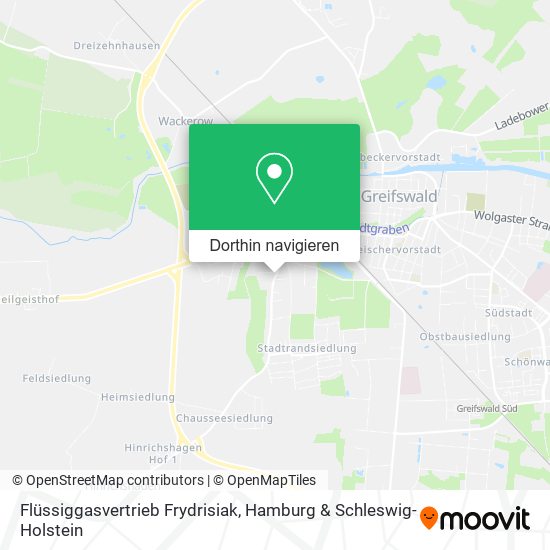 Flüssiggasvertrieb Frydrisiak Karte